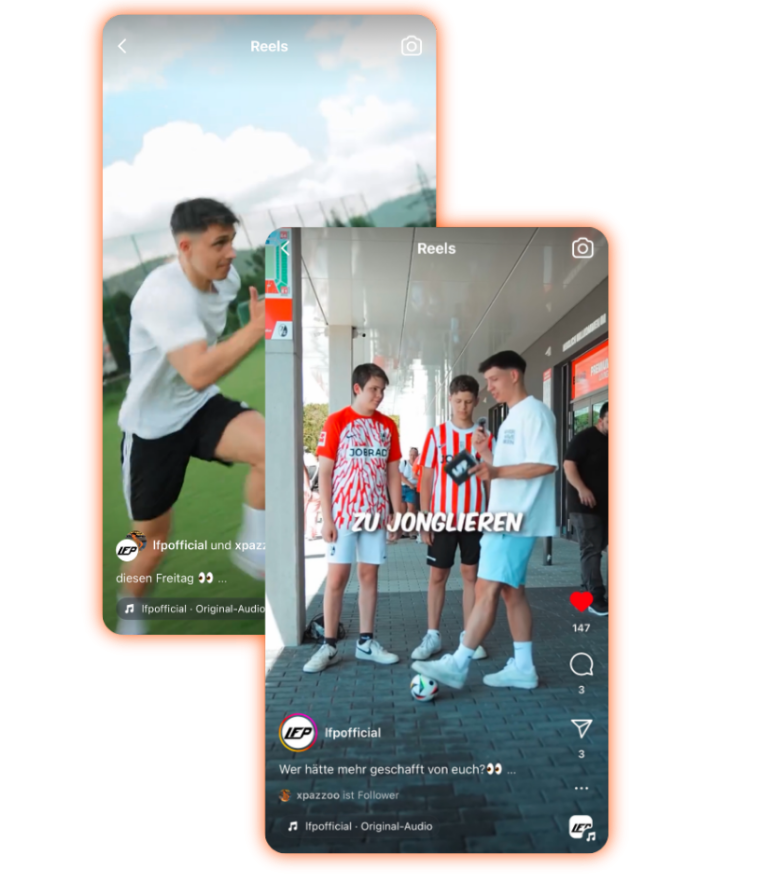 Social Media Videos von Miss marketing für LFP Official 